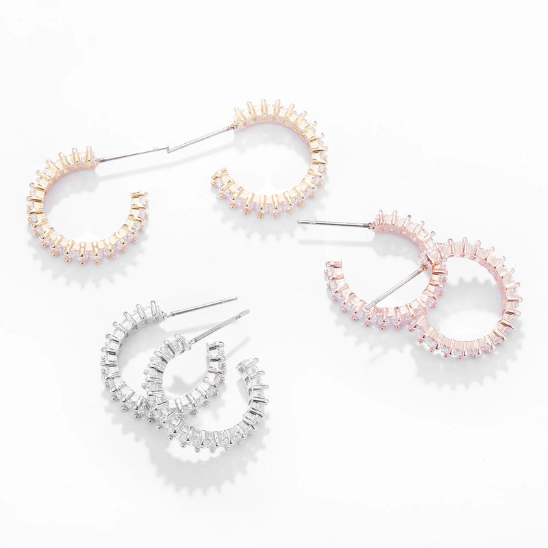CARRAWAY - ROSE GOLD HOOP EARRING